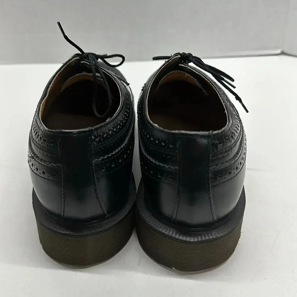Doc Martens Oxfords Shoes Lace Up Vintage Made England Leather Black UK 9 US 10 - Picture 4 of 13
